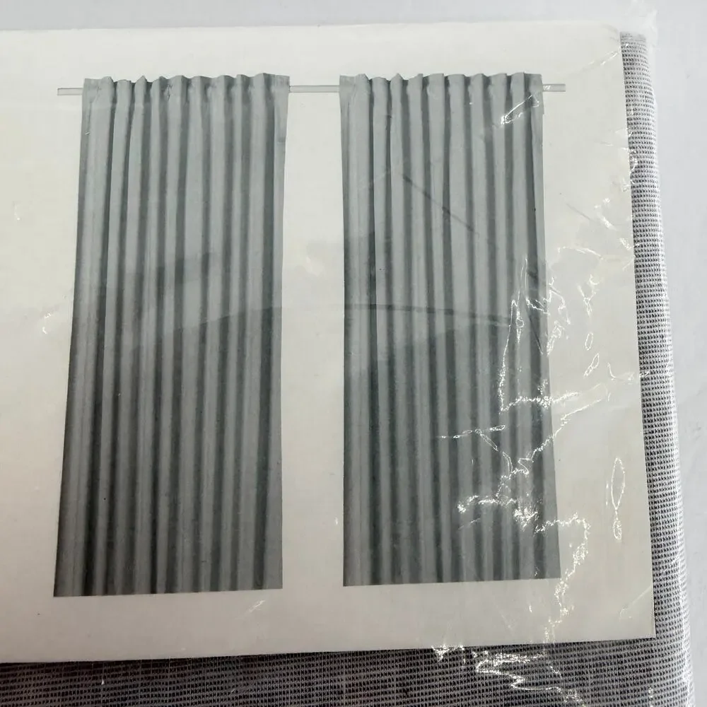 IKEA HANNALILL Curtains 1 Pair Gray 57x98